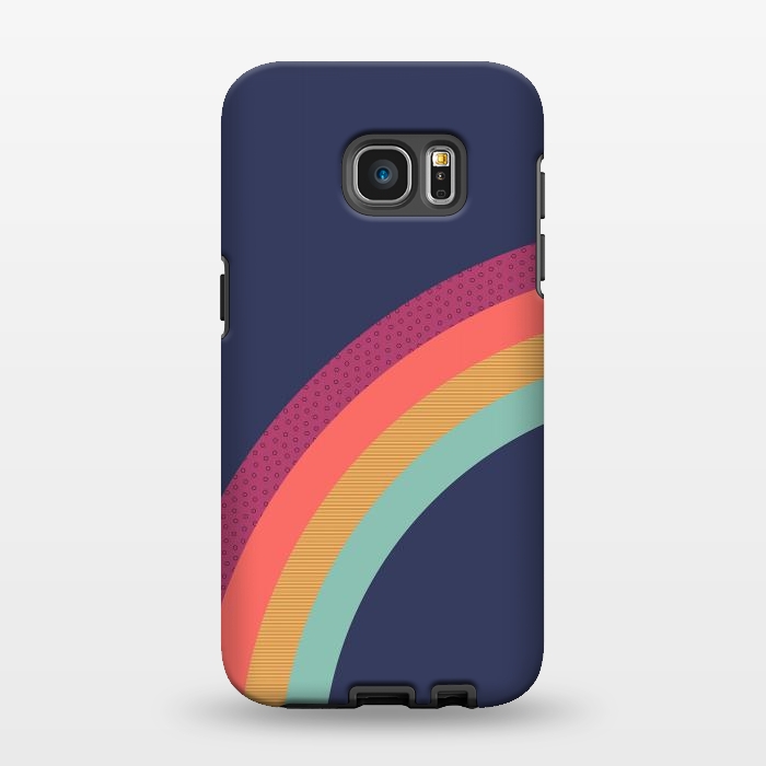 Galaxy S7 EDGE StrongFit Vintage Rainbow by ArtPrInk