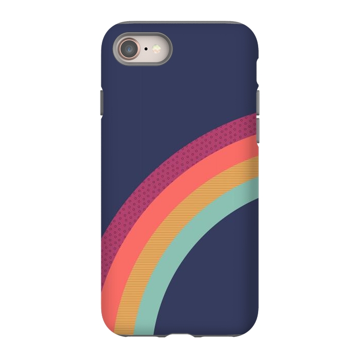 iPhone 8 StrongFit Vintage Rainbow by ArtPrInk