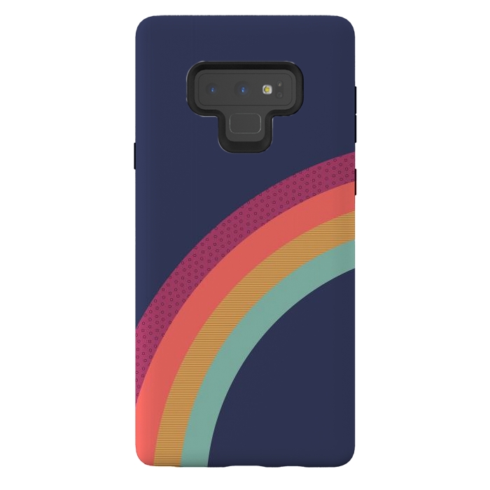 Galaxy Note 9 StrongFit Vintage Rainbow by ArtPrInk