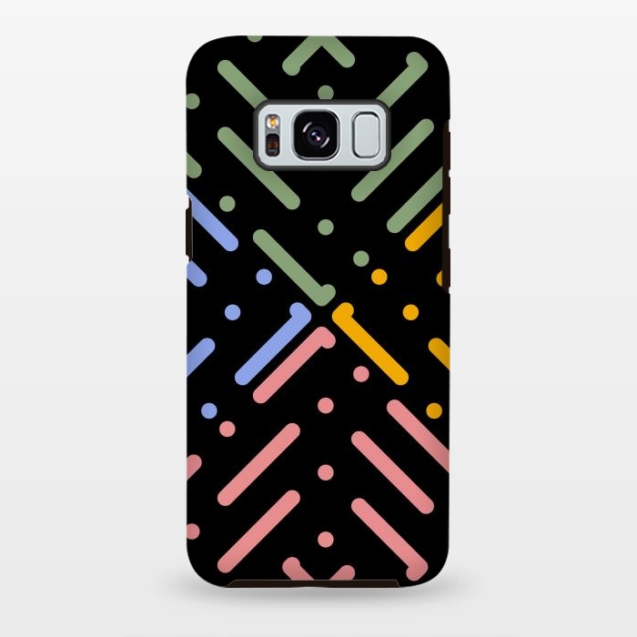 Galaxy S8 plus StrongFit Digital Line and Dots  by TMSarts