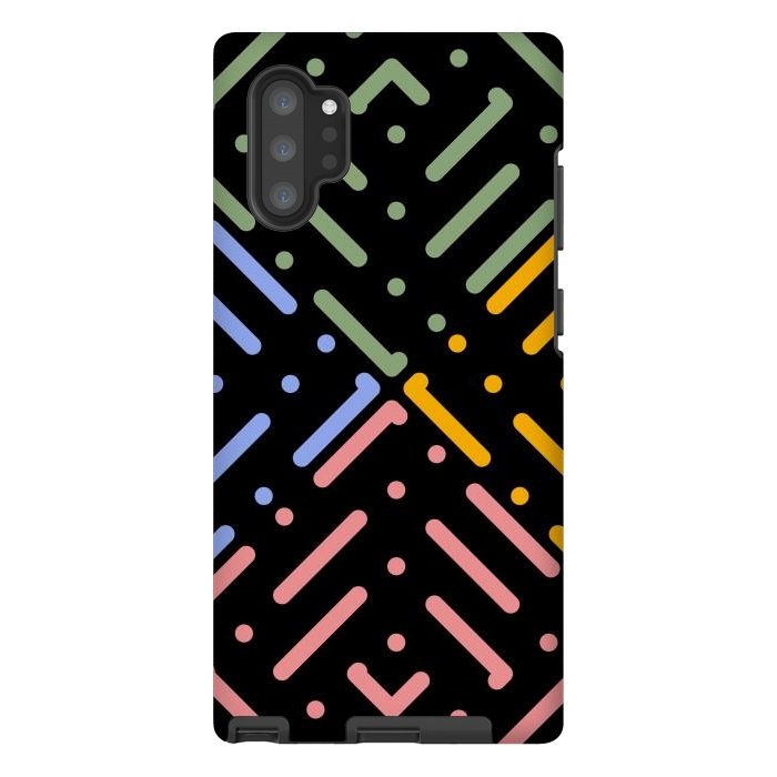 Galaxy Note 10 plus StrongFit Digital Line and Dots  by TMSarts