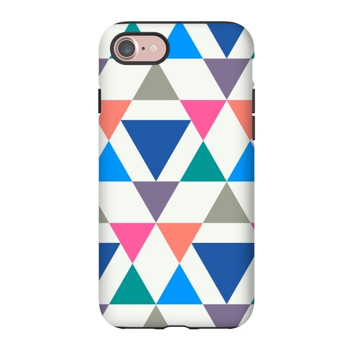 iPhone 7 StrongFit Multicolor Repeat Triangles by TMSarts