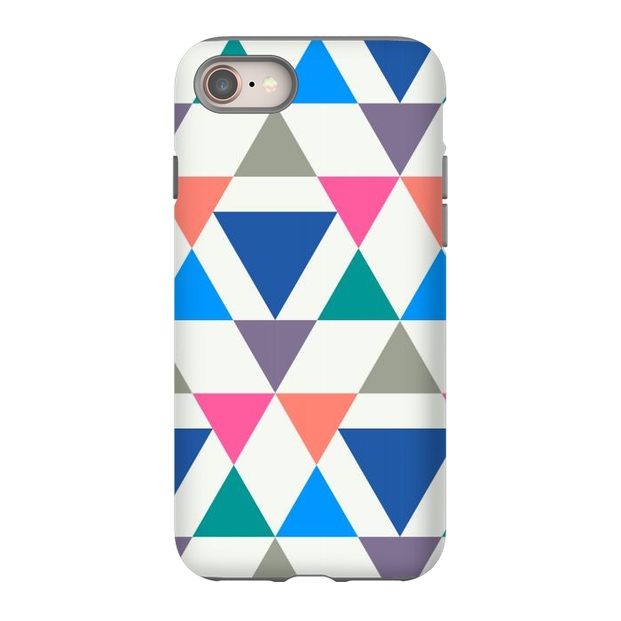 iPhone SE StrongFit Multicolor Repeat Triangles by TMSarts