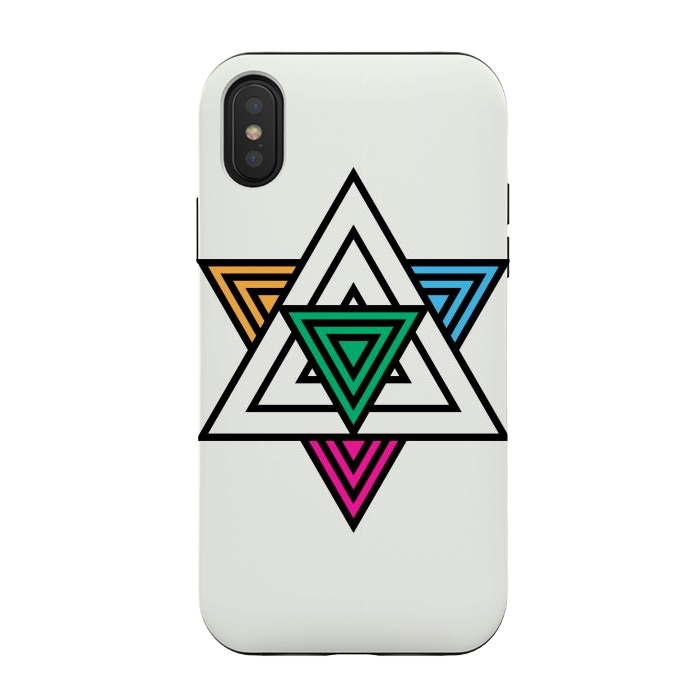 iPhone Xs / X StrongFit Star Triangles by TMSarts