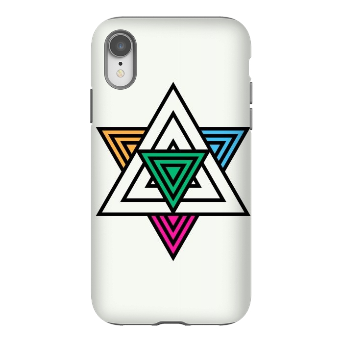 iPhone Xr StrongFit Star Triangles by TMSarts