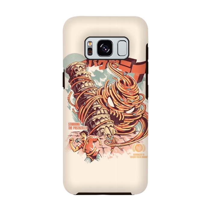 Galaxy S8 StrongFit The Kaiju Spaghetti by Ilustrata