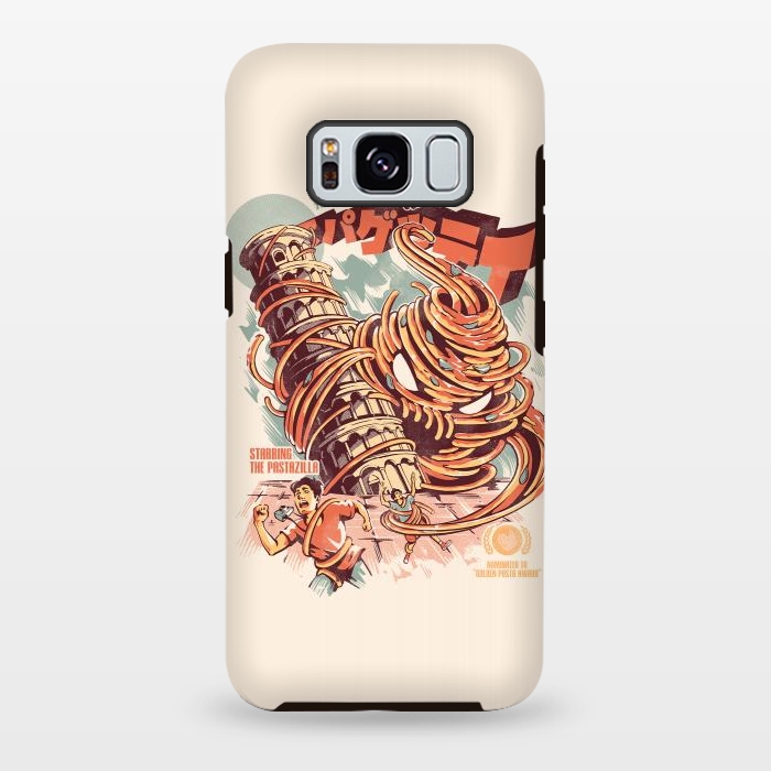 Galaxy S8 plus StrongFit The Kaiju Spaghetti by Ilustrata