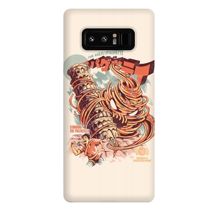 Galaxy Note 8 StrongFit The Kaiju Spaghetti by Ilustrata