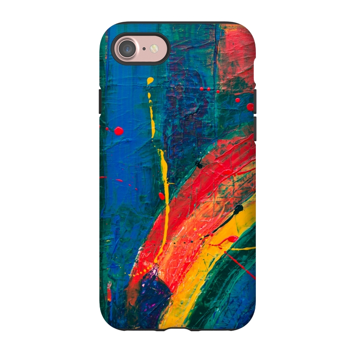 iPhone 7 StrongFit PAINTED SHADES RAINBOW! by MALLIKA