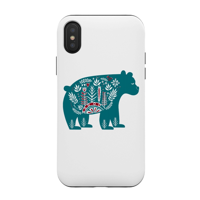 iPhone Xs / X StrongFit Nordic bear  by Winston