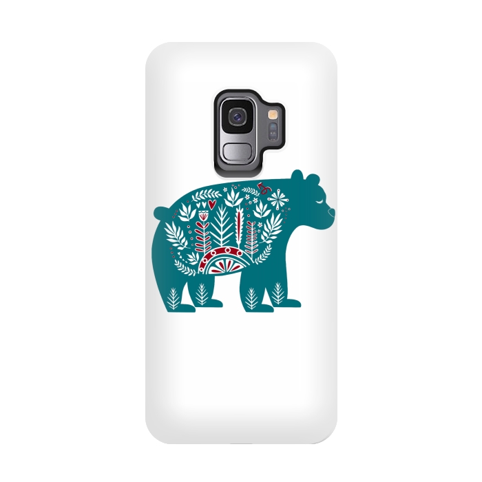 Galaxy S9 StrongFit Nordic bear  by Winston