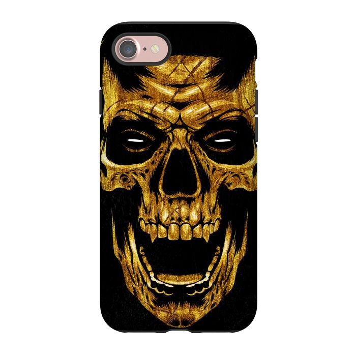 iPhone 7 StrongFit Golden Skull by Alberto
