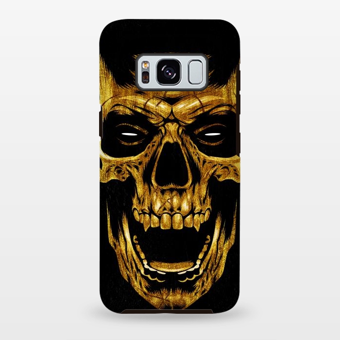 Galaxy S8 plus StrongFit Golden Skull by Alberto
