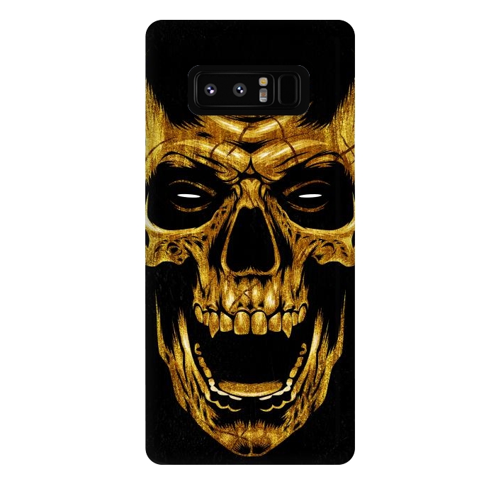Galaxy Note 8 StrongFit Golden Skull by Alberto