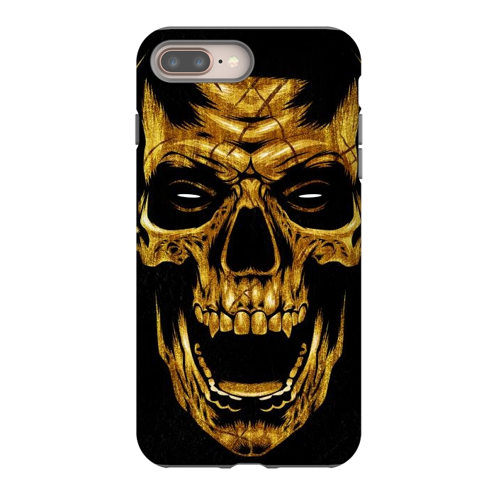 iPhone 8 plus StrongFit Golden Skull by Alberto