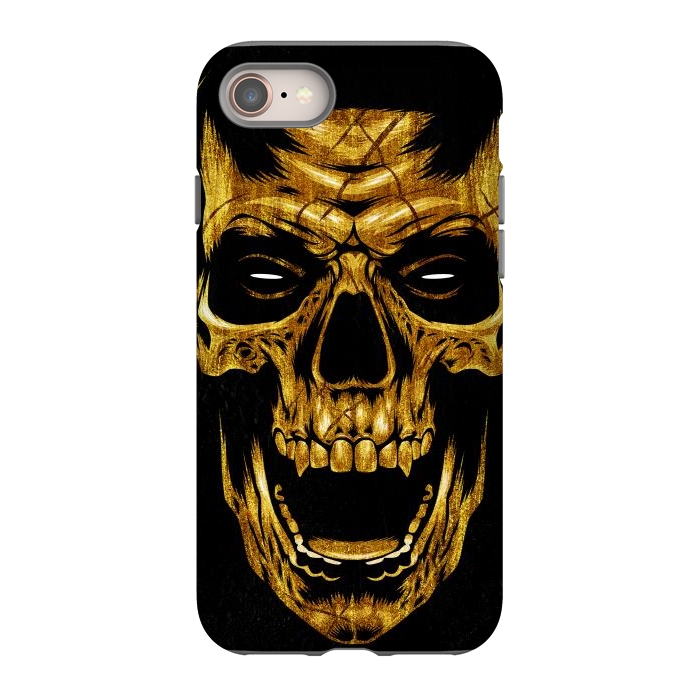 iPhone SE StrongFit Golden Skull by Alberto