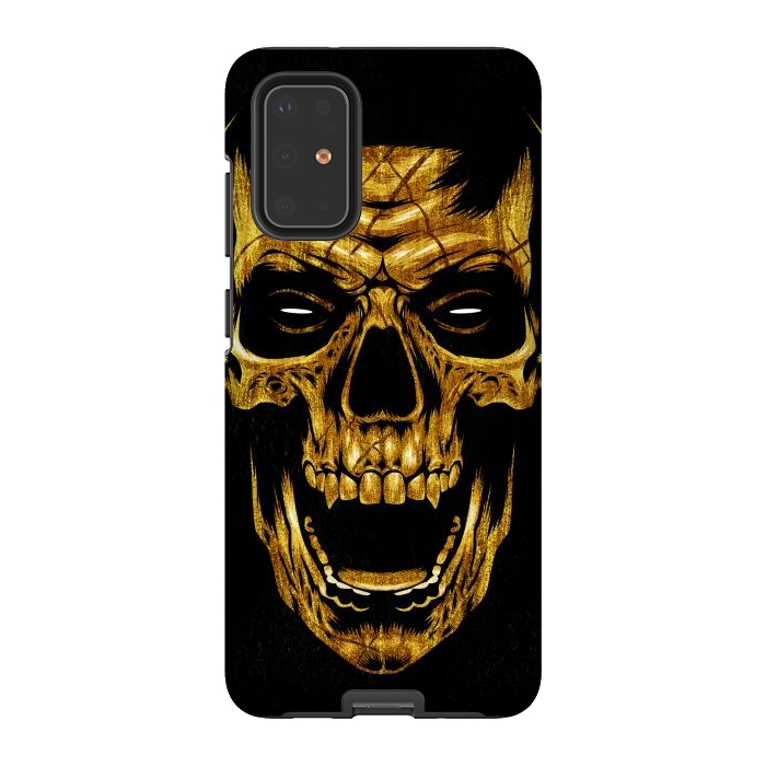 Galaxy S20 Plus StrongFit Golden Skull by Alberto