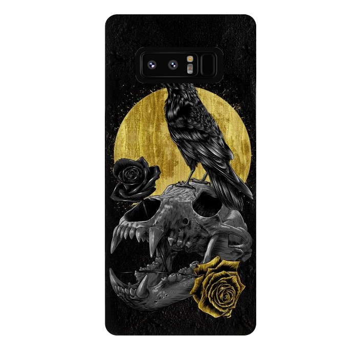 Galaxy Note 8 StrongFit Skull Crow by Alberto
