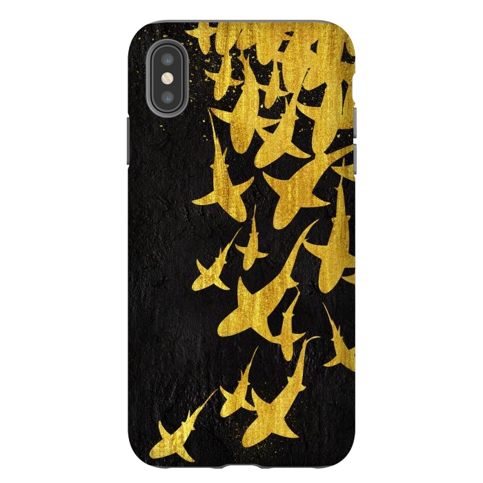 iPhone Xs Max StrongFit Golden Sharks by Alberto