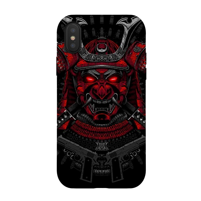 iPhone Xs / X StrongFit Red Samurai  by Alberto
