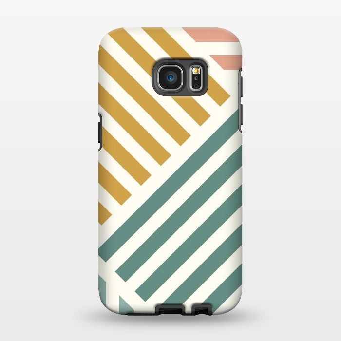 Galaxy S7 EDGE StrongFit Abstract Summer Lines by ArtPrInk