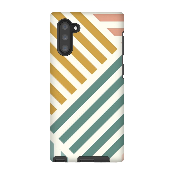 Galaxy Note 10 StrongFit Abstract Summer Lines by ArtPrInk