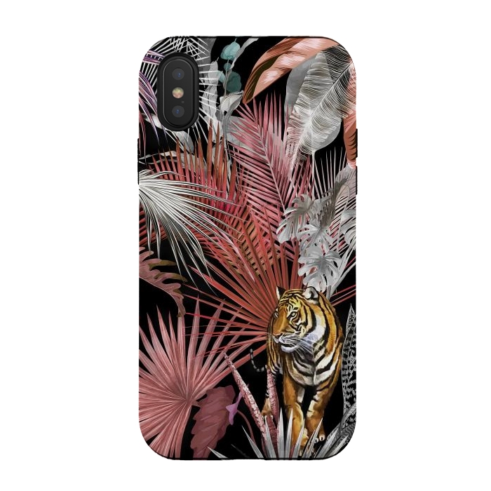iPhone Xs / X StrongFit Jungle Tiger 02 by amini54