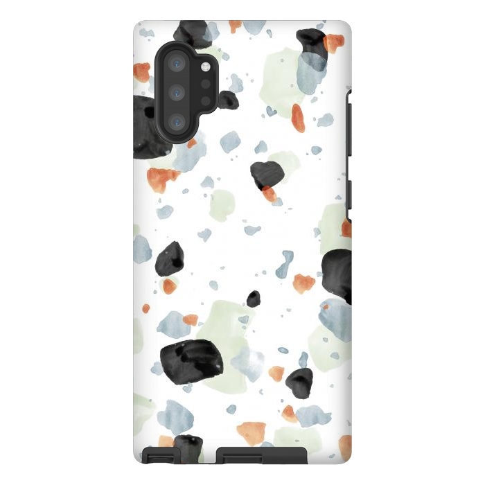 Galaxy Note 10 plus StrongFit Abstract Watercolor Painting Terrazzo Pattern 04 by amini54