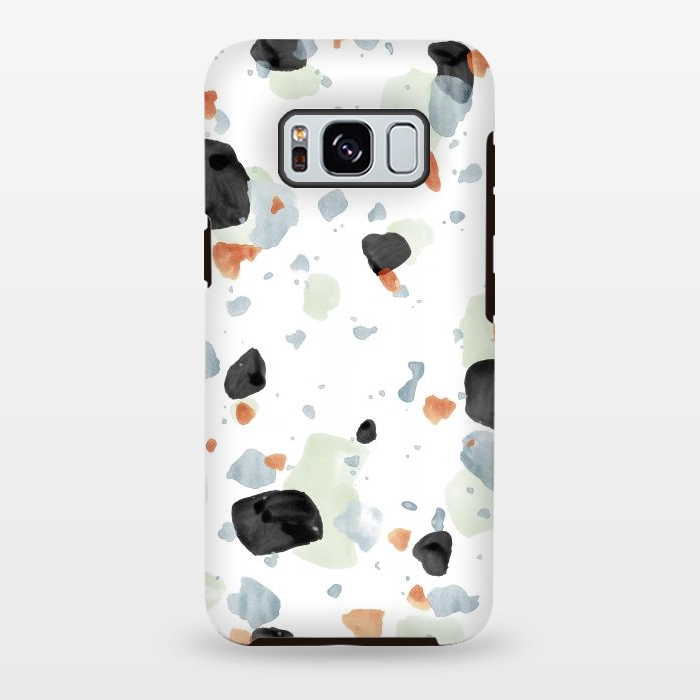 Galaxy S8 plus StrongFit Abstract Watercolor Painting Terrazzo Pattern 04 by amini54