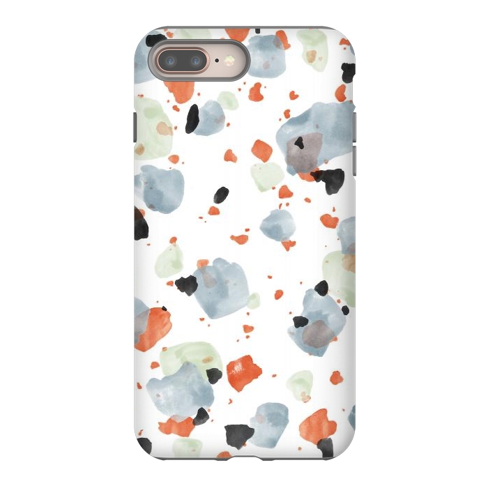 iPhone 7 plus StrongFit Abstract Watercolor Painting Terrazzo Pattern 05 by amini54
