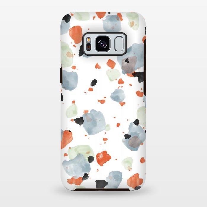 Galaxy S8 plus StrongFit Abstract Watercolor Painting Terrazzo Pattern 05 by amini54