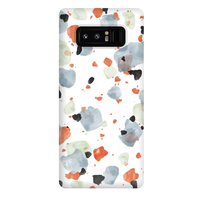 Galaxy Note 8 StrongFit Abstract Watercolor Painting Terrazzo Pattern 05 by amini54