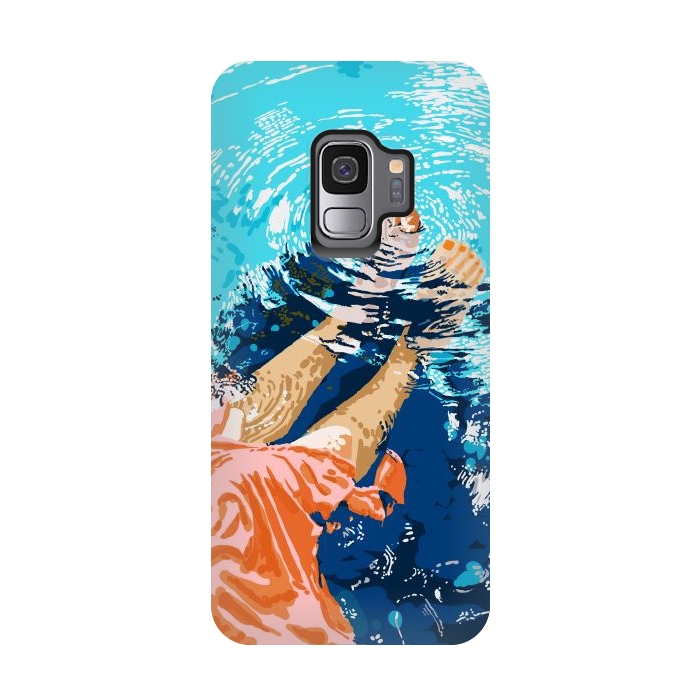 Galaxy S9 StrongFit Take Me Where The Waves Kiss My Feet by Uma Prabhakar Gokhale