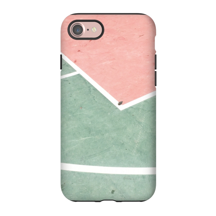 iPhone 7 StrongFit green pink marble shades by MALLIKA