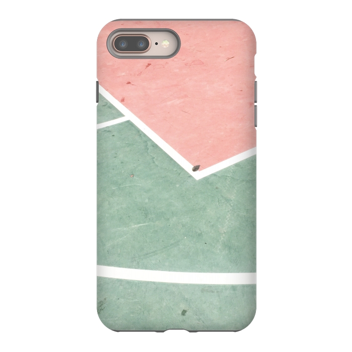 iPhone 7 plus StrongFit green pink marble shades by MALLIKA