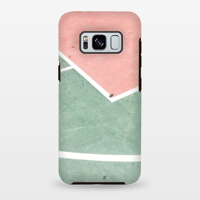 Galaxy S8 plus StrongFit green pink marble shades by MALLIKA