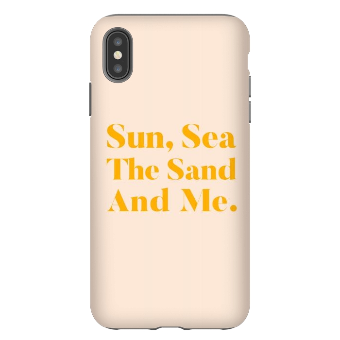iPhone Xs Max StrongFit Sun, Sea, The Sand & Me by Uma Prabhakar Gokhale