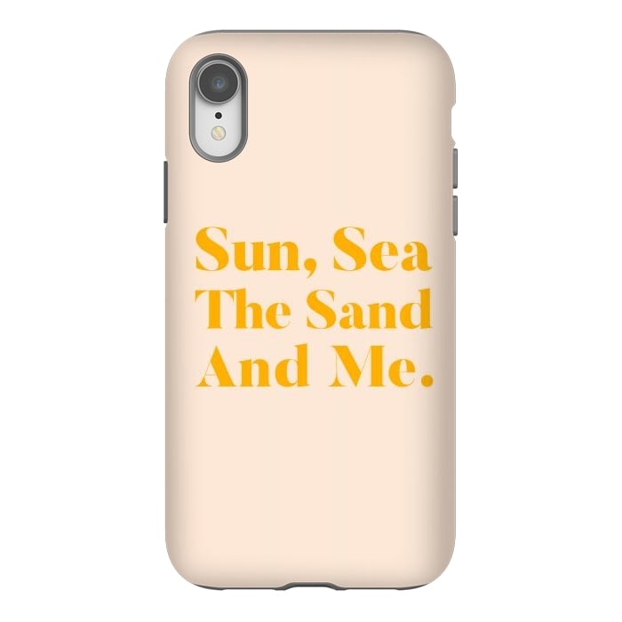 iPhone Xr StrongFit Sun, Sea, The Sand & Me by Uma Prabhakar Gokhale