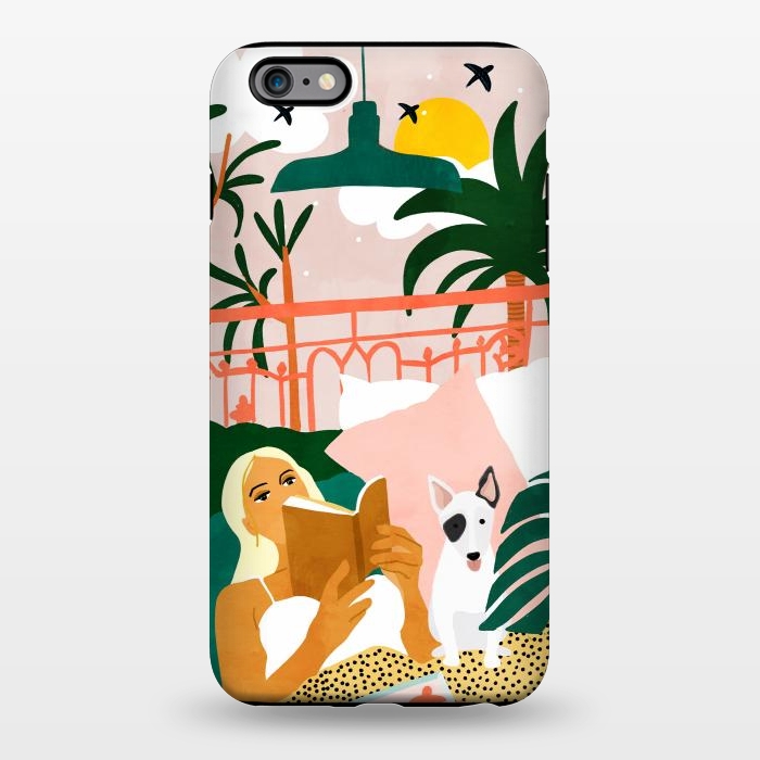 iPhone 6/6s plus StrongFit Pet Pals, Animals Lovers Illustration, Travel With Pets Modern Bohemian Painting by Uma Prabhakar Gokhale