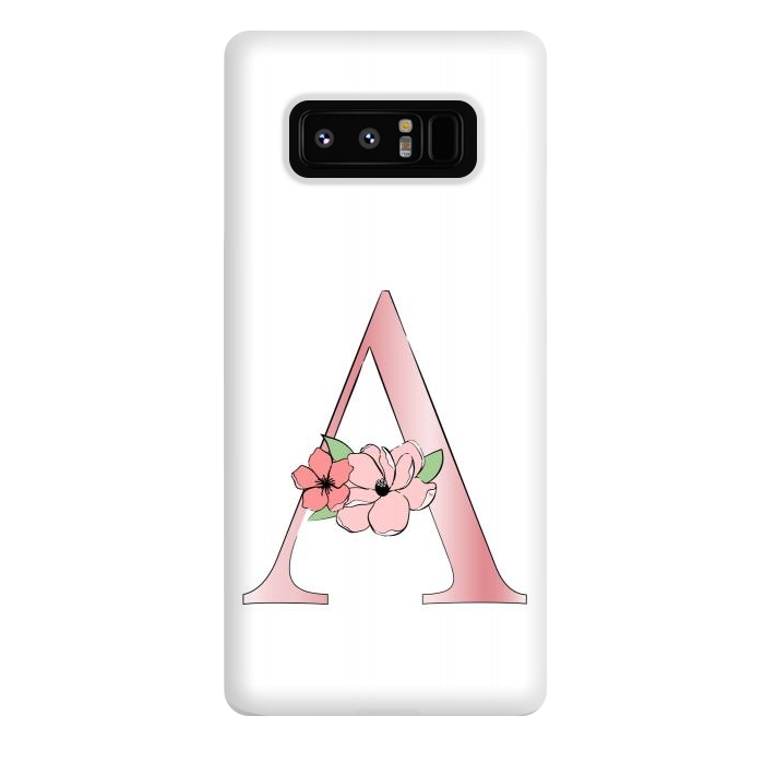 Galaxy Note 8 StrongFit Monogram Letter A by Martina
