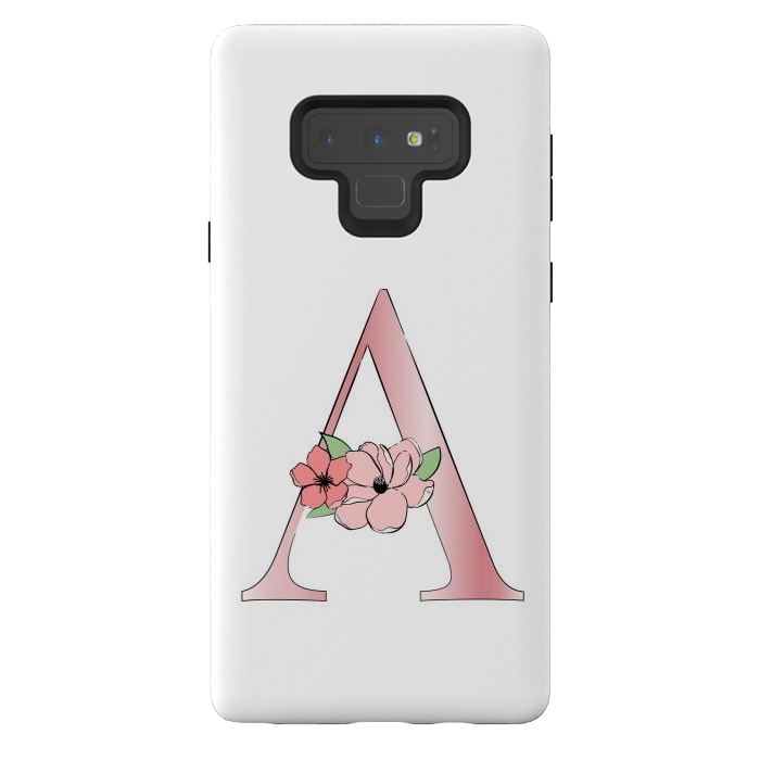 Galaxy Note 9 StrongFit Monogram Letter A by Martina