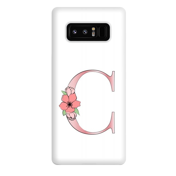 Galaxy Note 8 StrongFit Monogram Letter C by Martina