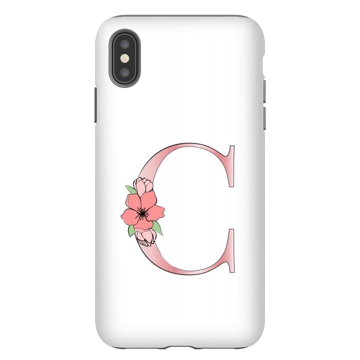 iPhone Xs Max StrongFit Monogram Letter C by Martina