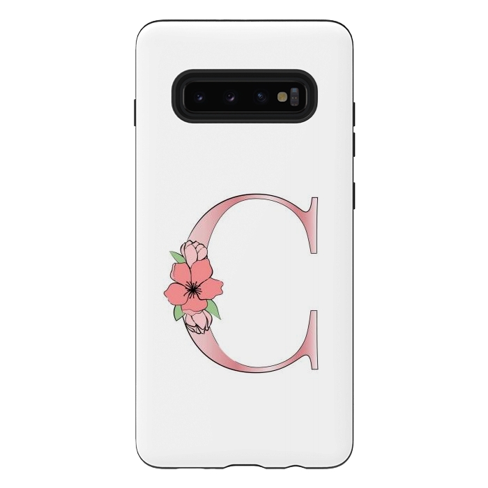 Galaxy S10 plus StrongFit Monogram Letter C by Martina