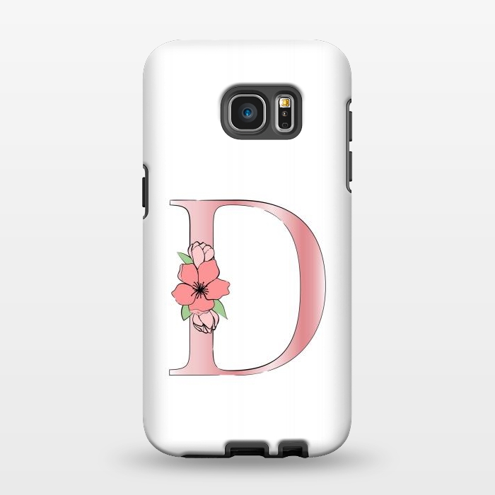 Galaxy S7 EDGE StrongFit Monogram Letter D by Martina