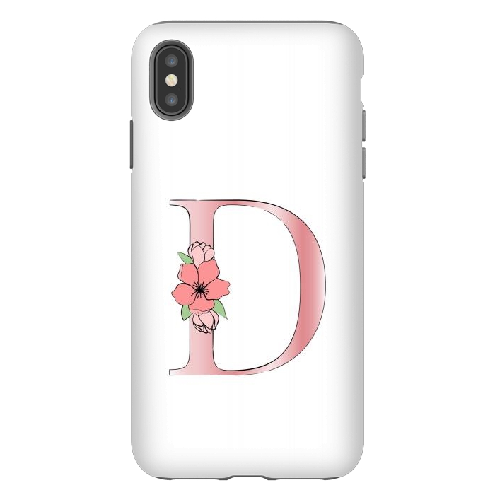 iPhone Xs Max StrongFit Monogram Letter D by Martina