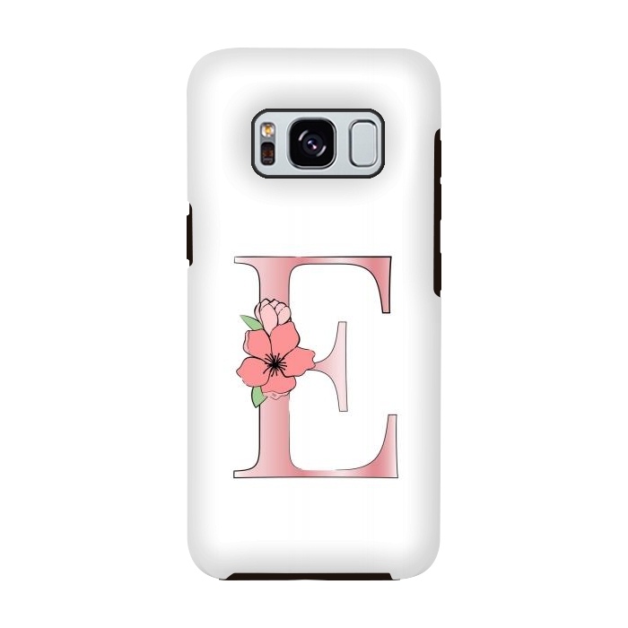 Galaxy S8 StrongFit Monogram Letter E by Martina