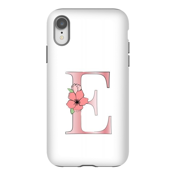 iPhone Xr StrongFit Monogram Letter E by Martina
