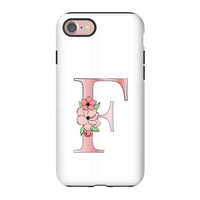 iPhone 7 StrongFit Monogram Letter F by Martina