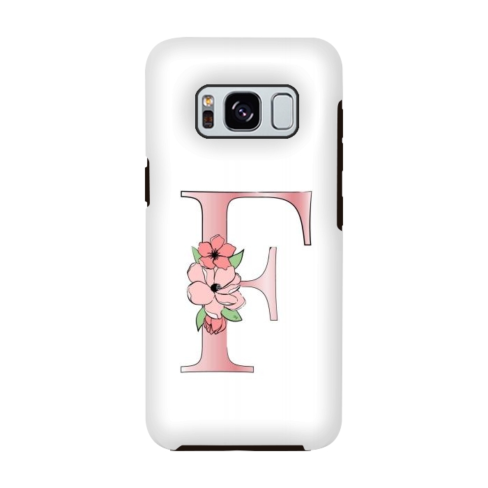 Galaxy S8 StrongFit Monogram Letter F by Martina
